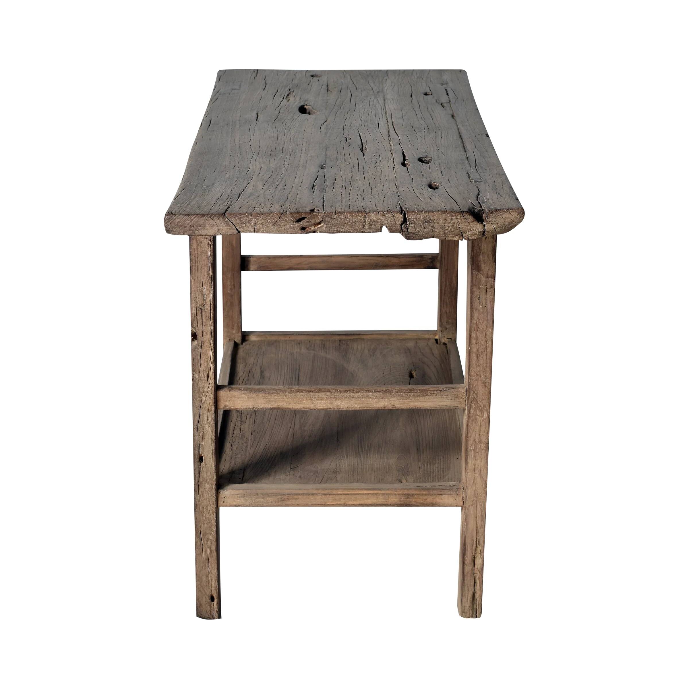 Jining - Small Chinese console in ancient elm no. 3