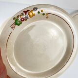 Set of 5 dessert plates Longwy, early 20th century, floral decoration.