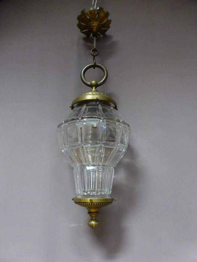 Lantern glass and bronze