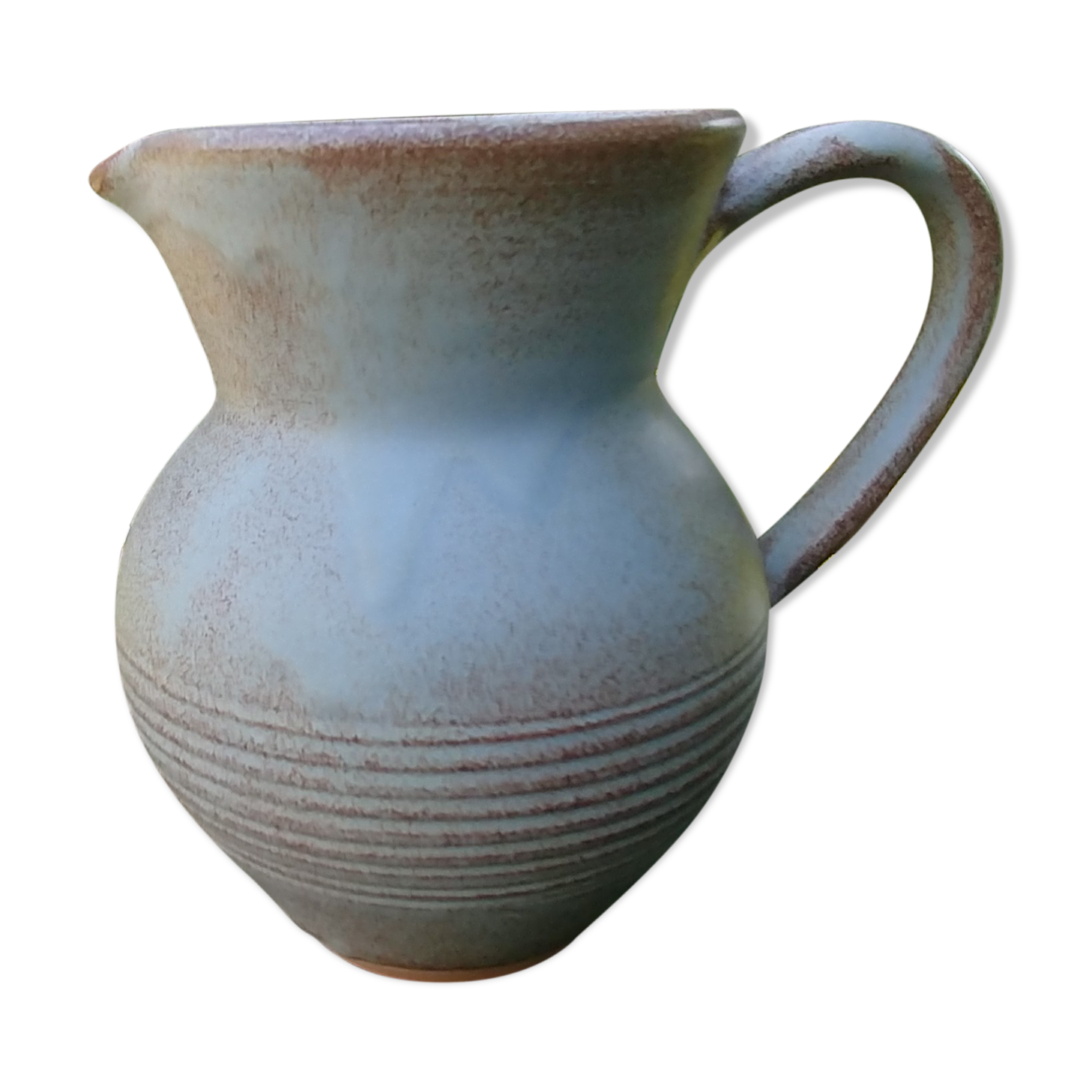 Vintage ceramic water decanter stamped Vallauris