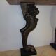 Console en marbre sur pieds lions