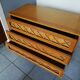 Wood and rattan dresser, 60s