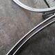 Large table Roche Bobois 1970 glass and chrome 8 pers