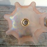 Pink opaline hanging lamp