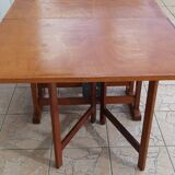 Scandinavian beech drop-leaf table