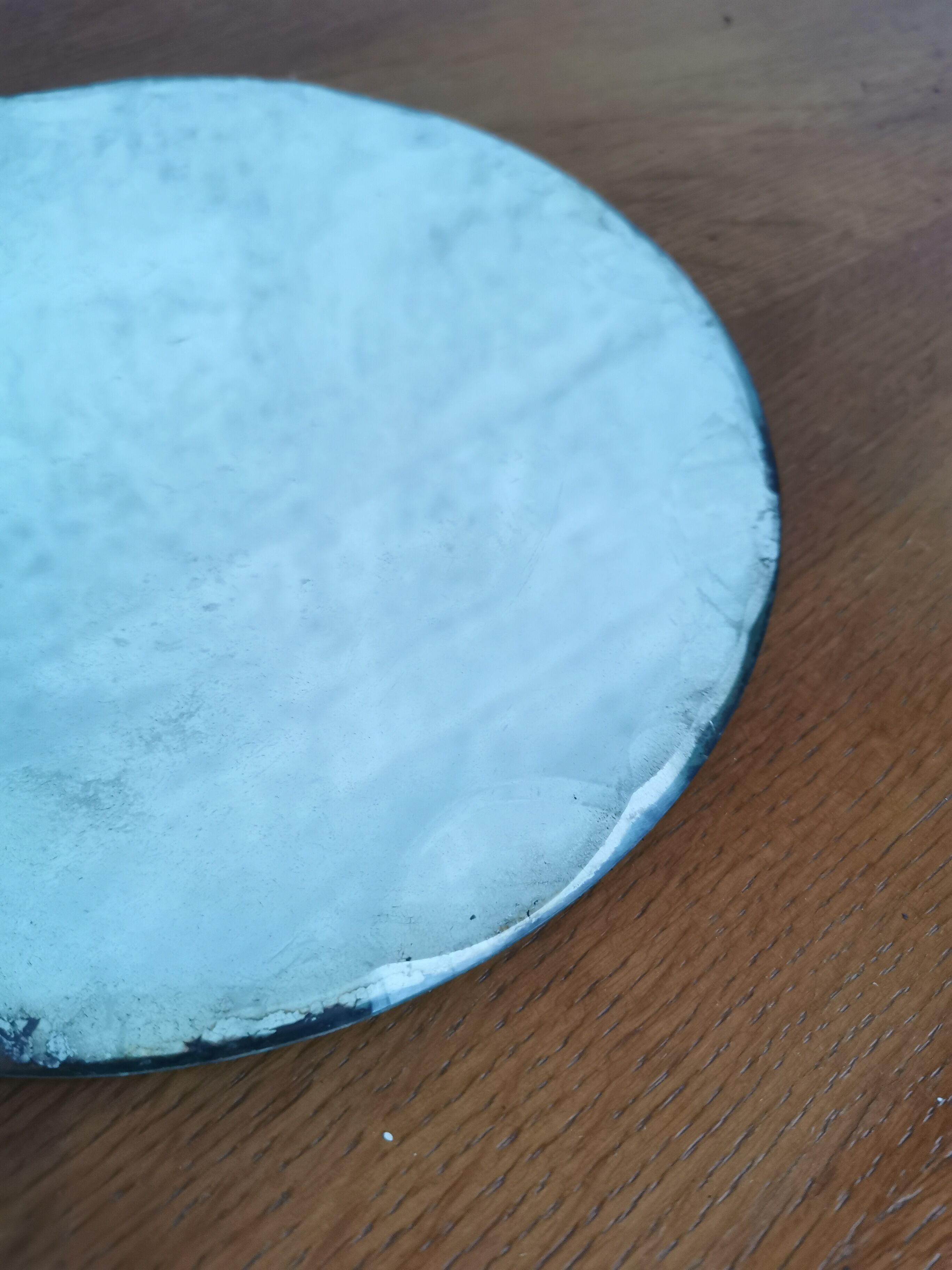 Round beveled mirror to install