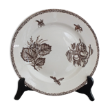 Round dish n°1 Choisy le Roi in Iron Earth decoration fruits and insects