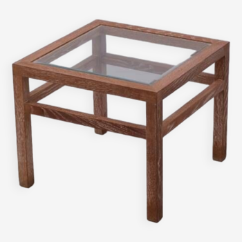 Solid oak coffee table, 1980