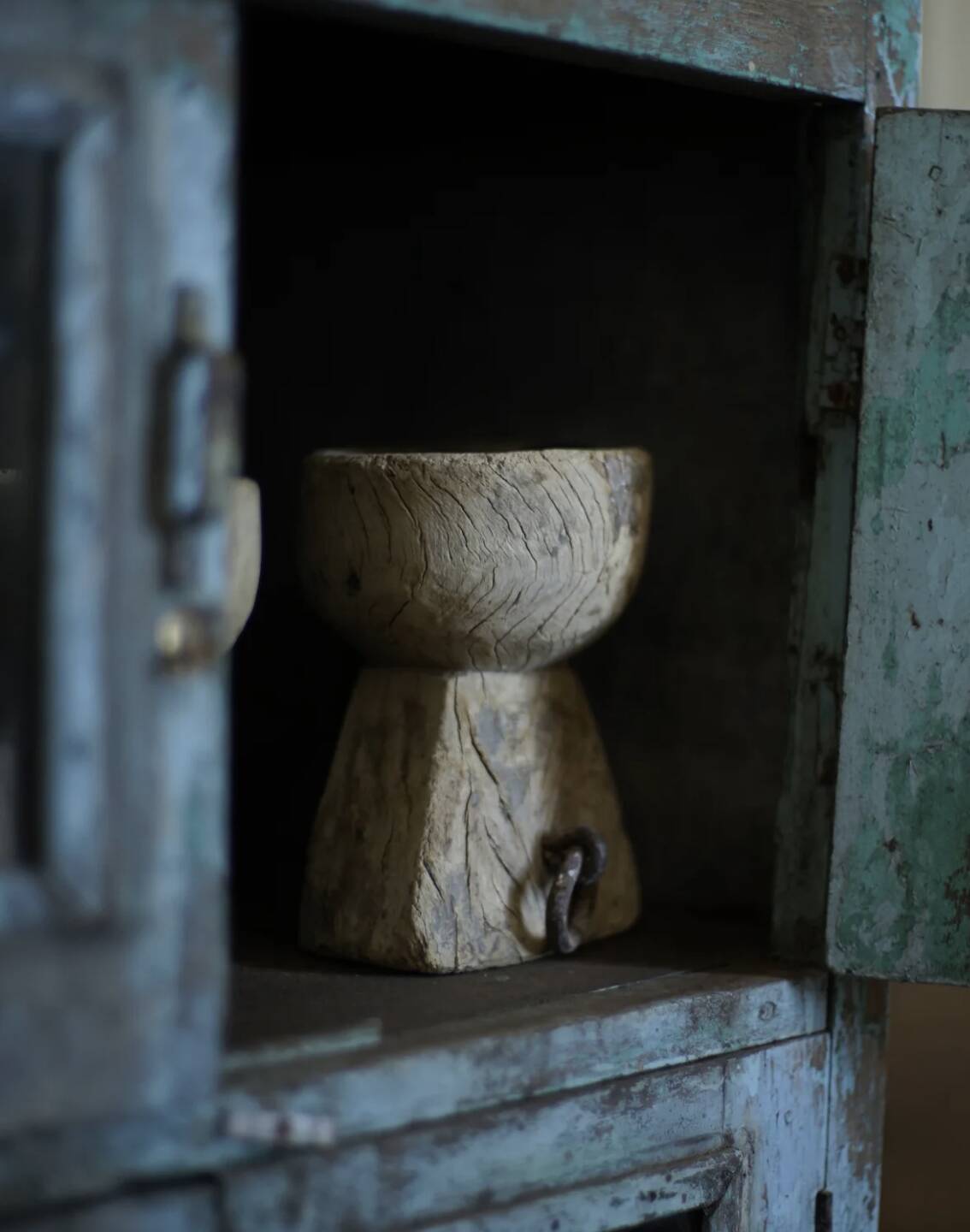 Small family bowl turned candle holder