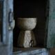 Small family bowl turned candle holder