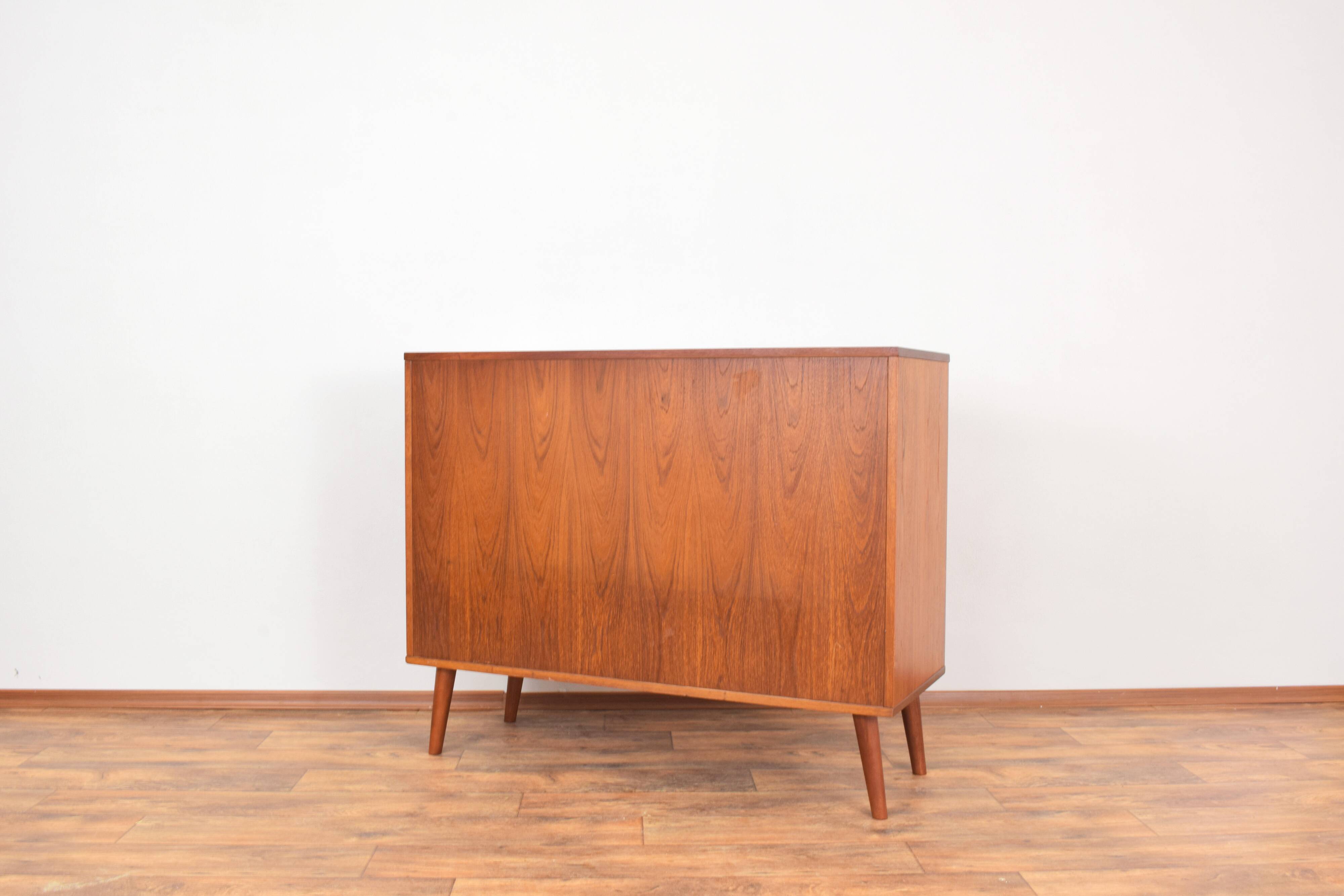Mid-Century Danish Teak Tambour Doors Sideboard, 1960s.