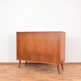 Mid-Century Danish Teak Tambour Doors Sideboard, 1960s.