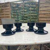 Set of ceramic candle holders
