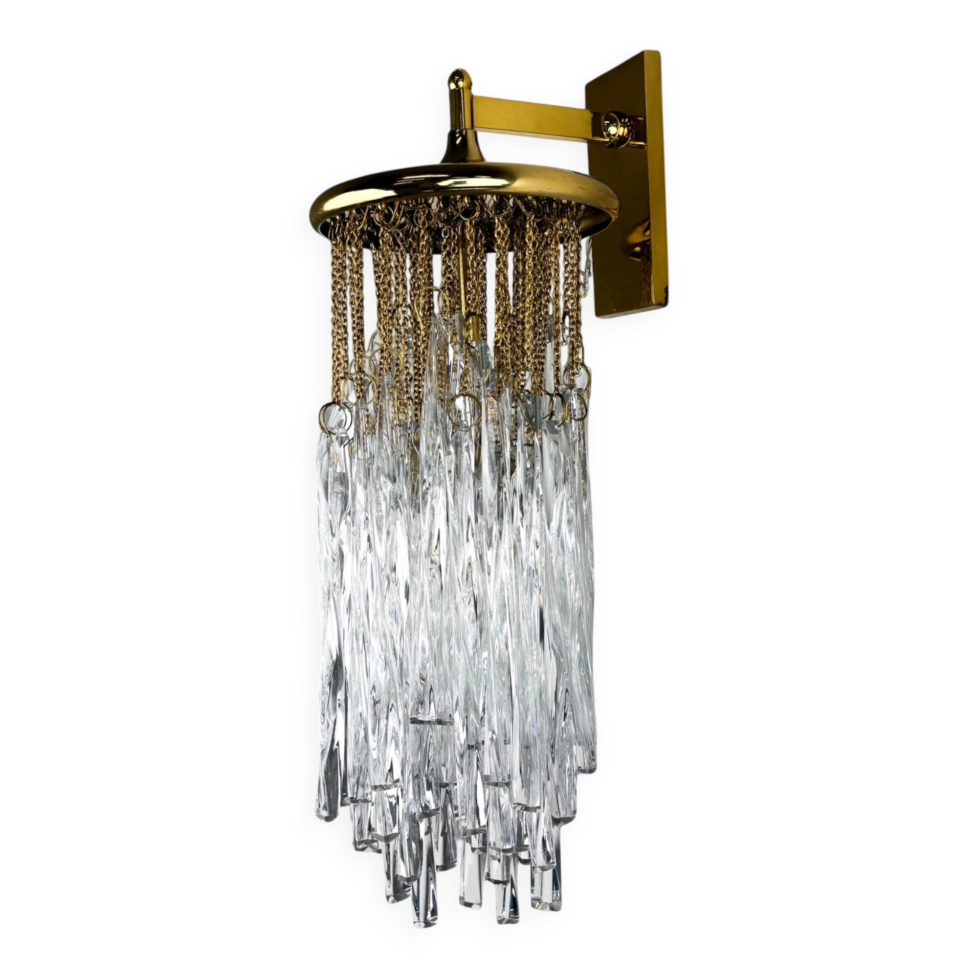 Cascade wall light by Venini, Murano glass, Italy, 1970s