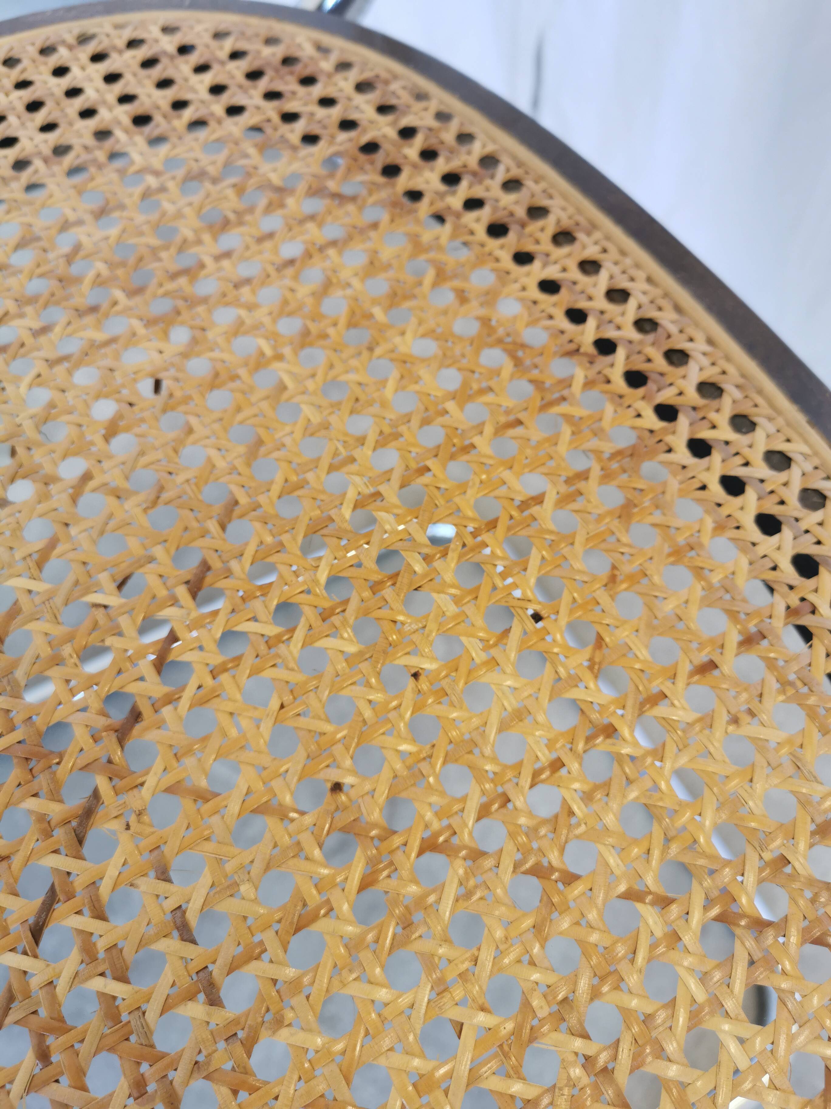 Vintage Cesca Cane Chair: 1970s Italian Mid-Century Modern Dining Office Ch