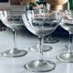 Set of 11 champagne glasses