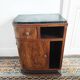 Chevet en bois / meuble d'appoint et marbre style art déco