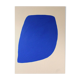 Large blue painting "Not a circle" 100x73 cm