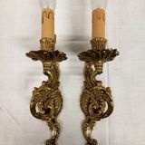 Paire d' appliques en bronze