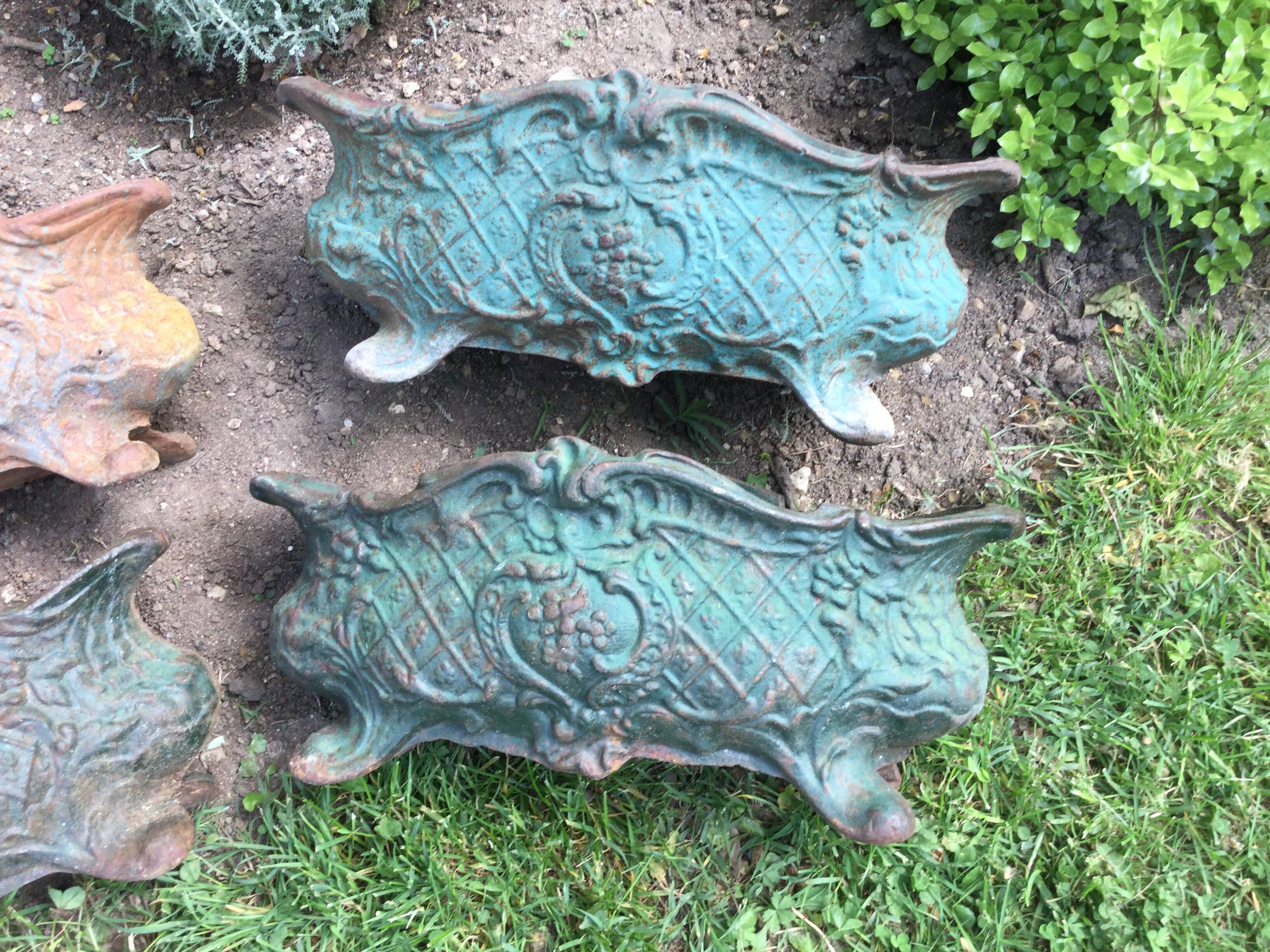 Antique cast iron planter