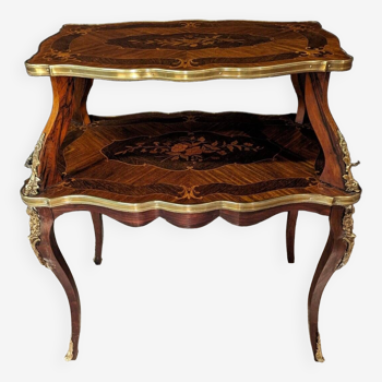 Louis XV Style Inlaid Tea Table