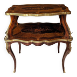 Table à Thé Marquetée Style Louis XV