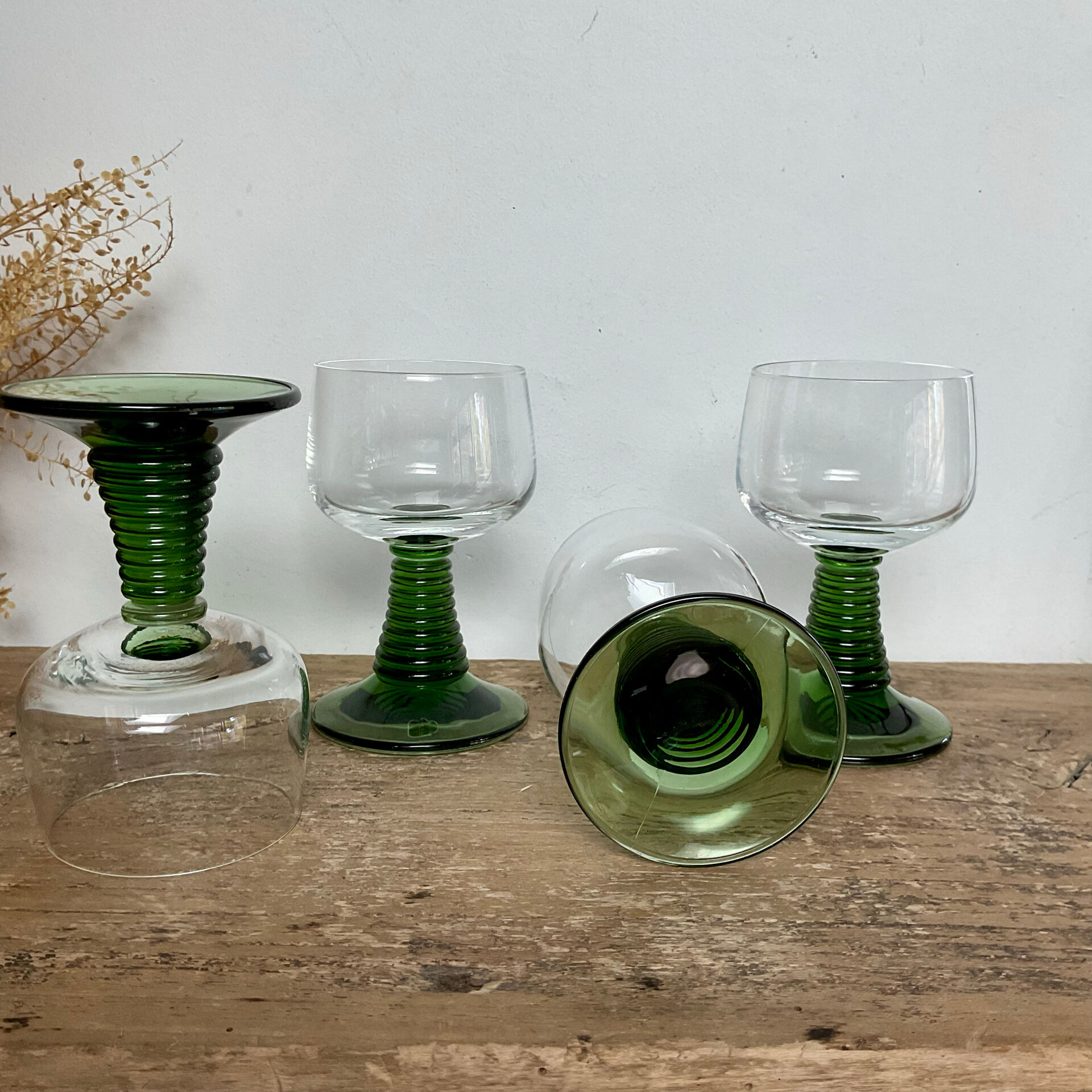4 verres Alsace Roemer vintage