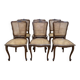 Suite de 6 chaises de style Louis XV en cannage