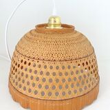 Suspension wicker cannage and bamboo