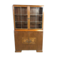 Glass art deco oak buffet