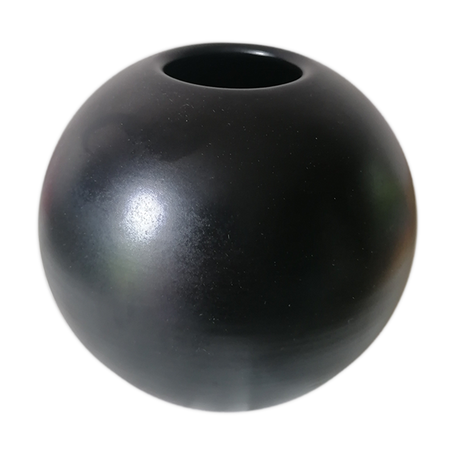 Karlsruhe Majolica ceramic ball vase