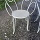 Paire de fauteuils de jardin 1900 en fer forgé