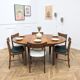 Table à manger ronde et extensible éditée G-Plan