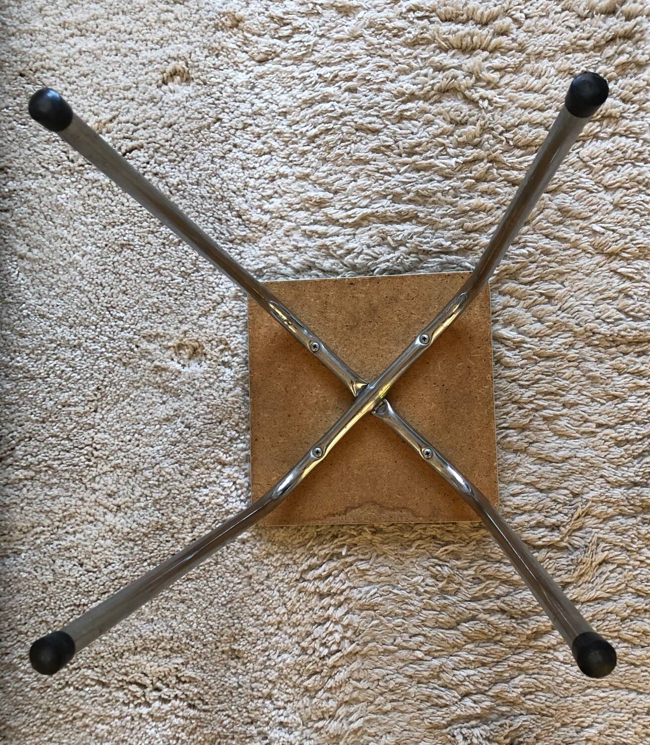 Vintage khaki formica stool