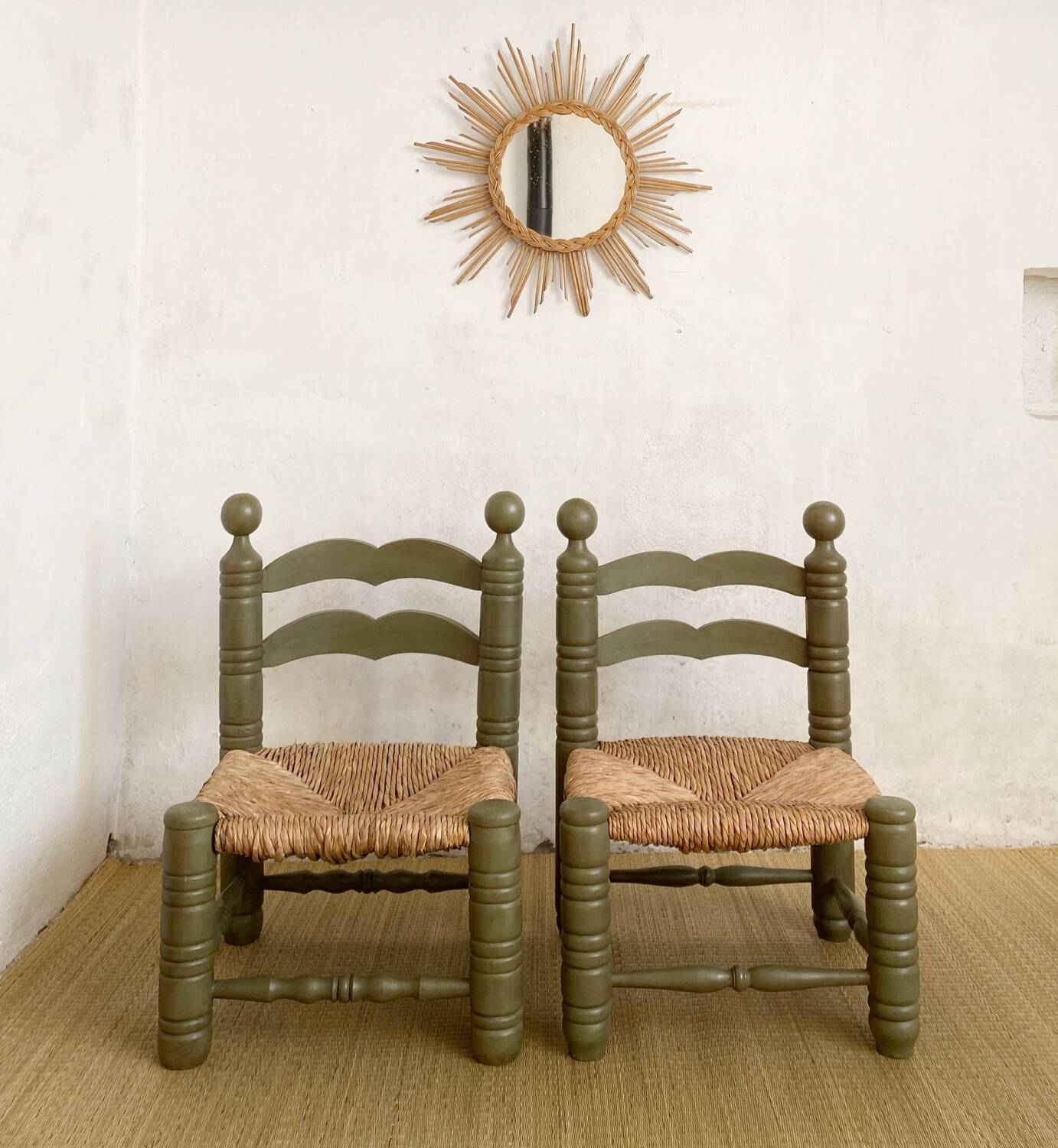 Pair of Charles Dudouyt style chairs