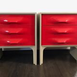Pair of bedsides by Raymond Loewy design 70