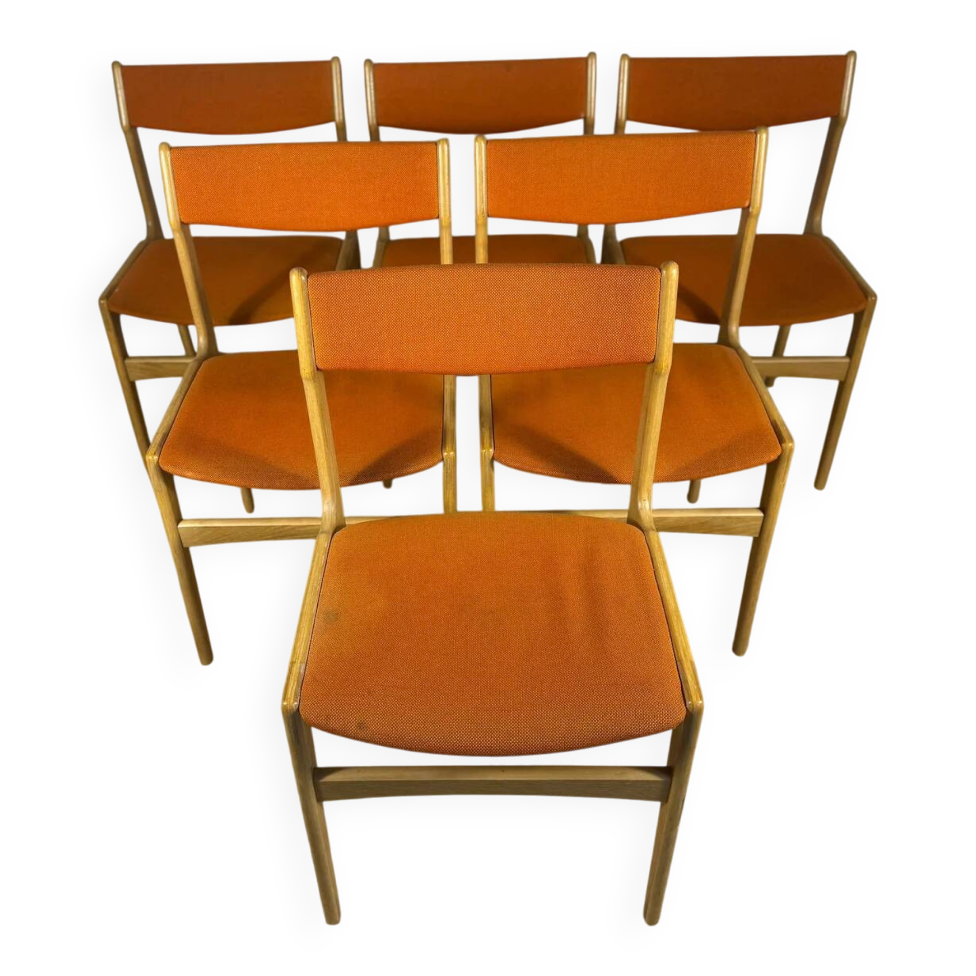 Set of 6 vintage Danish chairs from the 1960s – Mid-Century design