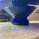 Empty pocket vintage cut in blue glass paste