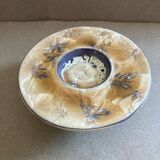 Ceramic candle holder in crystalline glaze