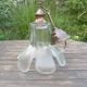 Flower petal glass pendant light, vintage Murano style