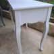 Dressing table console in white painted wood France 2000 / vintage retro classic bedroom decoration