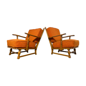paire de fauteuils vintage