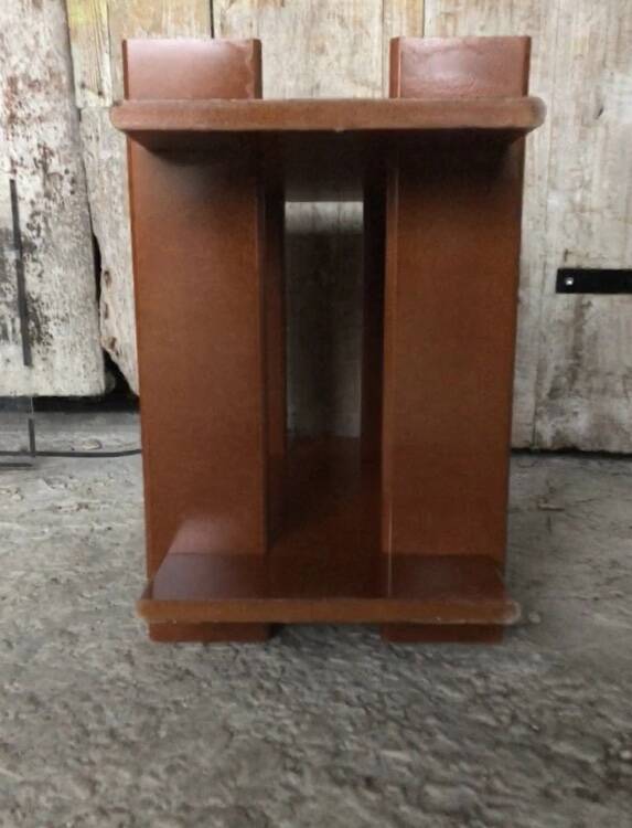 Old bedside table nightstand design wood 80s vintage