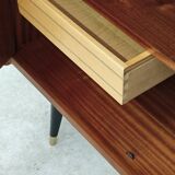 4-door sideboard in light beige and German wood from the 60s