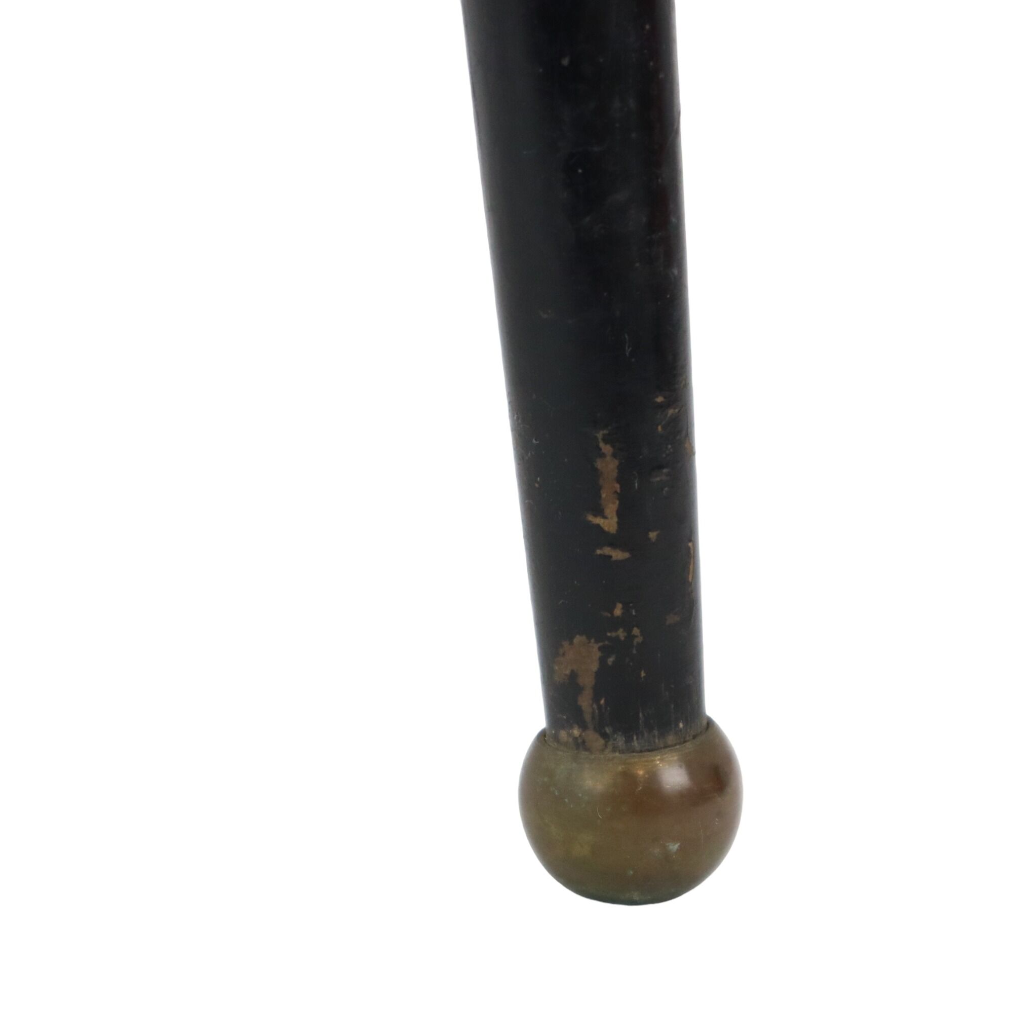 Seventies yellow triangular plant table design formica copper conical