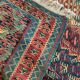 Pair of blue & green silk and wool kilims handmade persian rugs