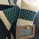Housse de coussin abeilles
