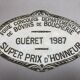 Plaque Concours Agricole Guéret 1987