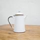 Vintage tea maker in enamelled sheet metal