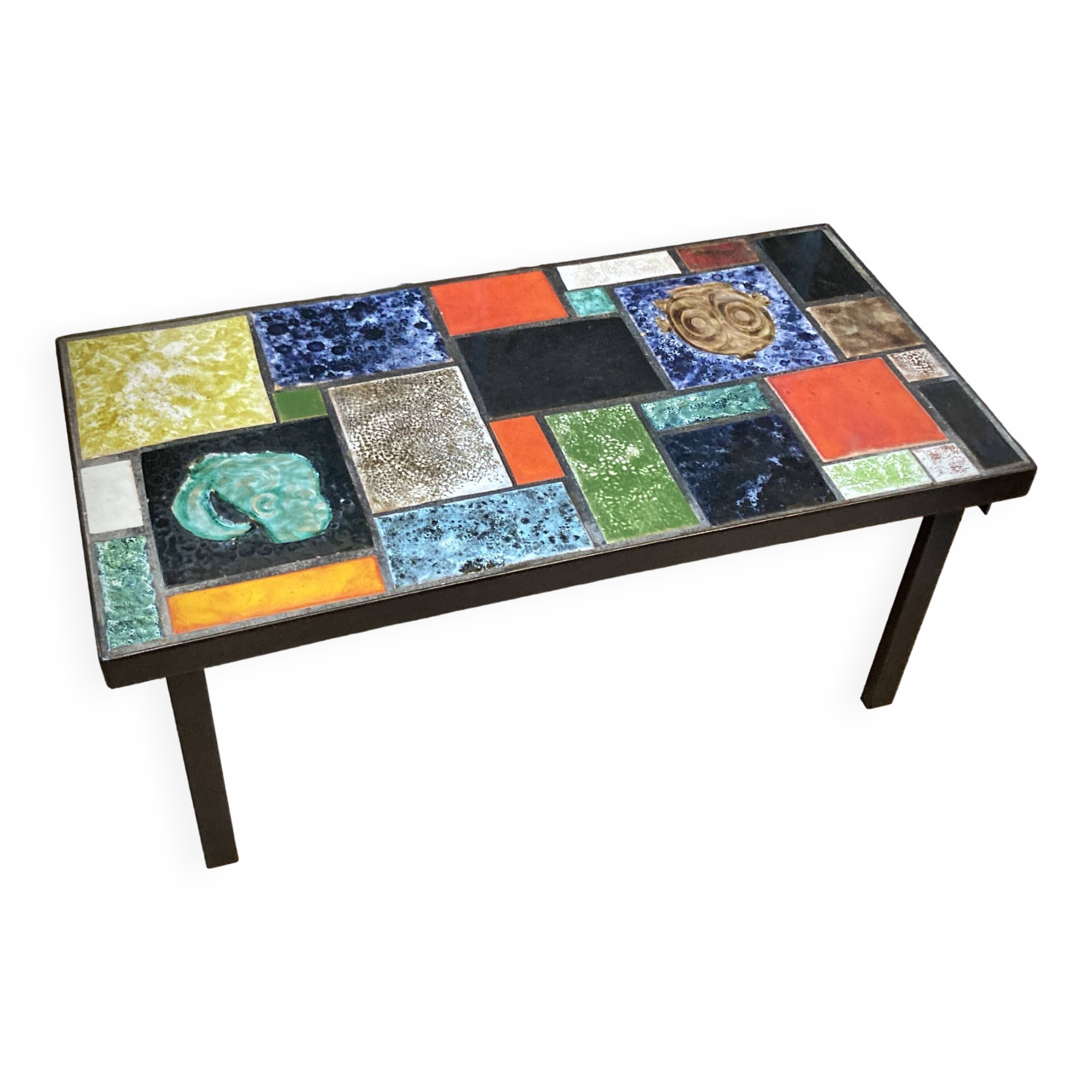 1970s ceramic coffee table